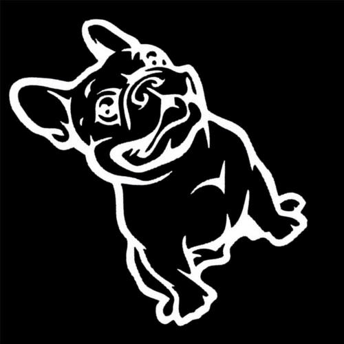 5pcs Bulldog Decal Autocollant Animal De Voiture, Film De Fenêtre De Chien De Race Pure 3d Bulldog Bully Dog Sticker Mural Ordinateur Portable Autocollant De Camion Pour Voiture Vans, 15cmx13cm