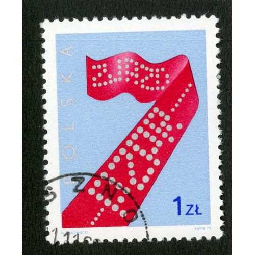 Timbre Oblitéré Polska, 7 Zjazd Pzpr, 1979, 1 Zl