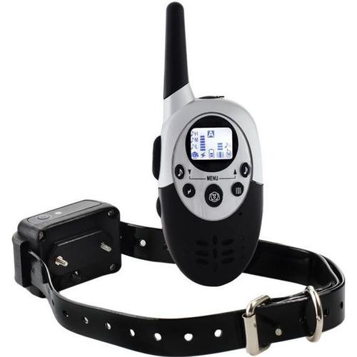 Tera M86 Collier De Dressage De Chien Porté De 1000 Mètres Électrique Rechargeable Étanche Télécommandé Sans Fil Avec Lcd Écr L20086