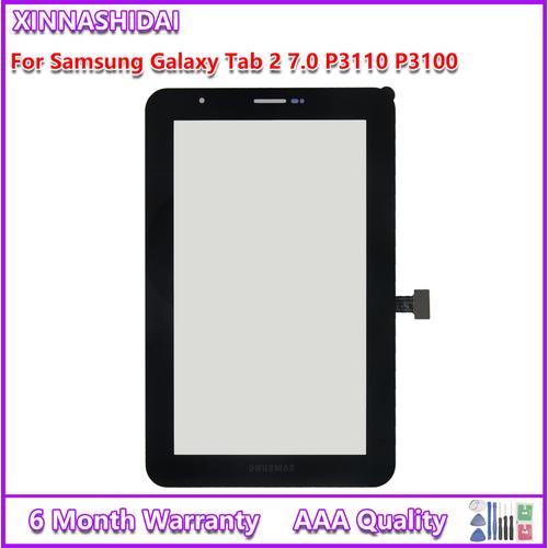 Écran Tactile De Remplacement 100% Testé En Verre Pour Samsung Galaxy Tab 2 P3100 P3110 Gt-P3100 Gt-P3110