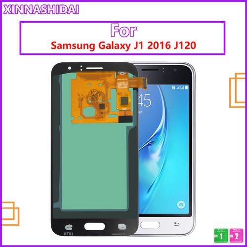 Ensemble Écran Tactile Lcd Pour Samsung Galaxy J1 2016 J120 J120f J120h J120m Luminosité Réglable