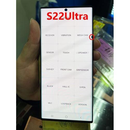 Ensemble Écran Tactile Lcd 6.8 Pouces Original Avec Ligne Ponctuelle Pour Samsung Galaxy S22 Ultra S22u S908 S908b