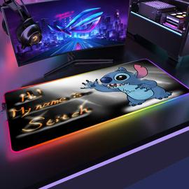 Tapis de souris RGB, grand tapis de souris gamer XXL avec 12 modes