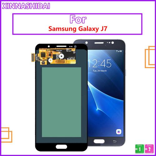 Écran Tactile Lcd À Luminosité Réglable Assemblage Pour Samsung Galaxy J7 100% J710fn J710f J710m J710 2016 Testé