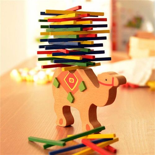 Bébé Jouets Éducatifs Éléphant Équilibrage Blocs En Bois Jouet Bois Balance Jeu Montessori Blocs Cadeau Pour Enfant