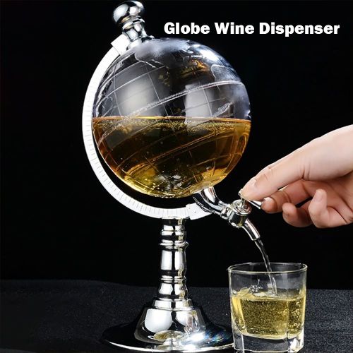 Décanteur À Vin Globe 3,5l, Distributeur D'alcool, De Bière, De Liqueur, Passoire, Distributeur De Boissons, Verseur Avec Robinet, Fournitures De Bar