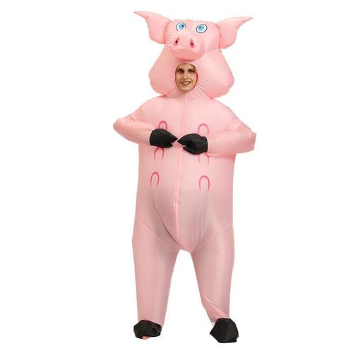 Costume De Cochon Gonflable Pour Adultes, Déguisement Amusant, Tenue De Noël Halloween Cosplay