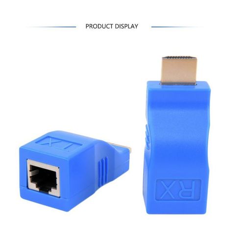 Extension de Ports RJ45 4k, jusqu'à 30m, câble Ethernet LAN, compatible HDMI, sur CAT5e / 6