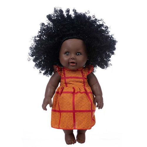 Poupée De Renaissance Africaine En Vinyle Souple, 30cm, Peau Noire, Avec Vêtements, Bandeau, Bébé, Maison De Jeu, Jouet Pour Enfants