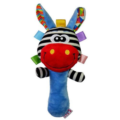 Doux Bébé Jouet Dessin Animé Animal Hochet Siffleur Bb Sondeur Précoce Poupée Éducative Éléphant Girafe Lion Grenouille En Peluche Main Hochet Cloche
