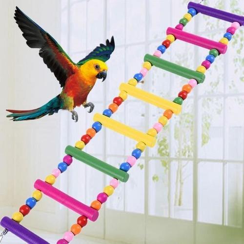 Oiseau Pont Tournant En Bois Échelle Climb Calopsitte Étoile Oiseaux Jouets Jouets Pour Animaux_Tom222 L16071