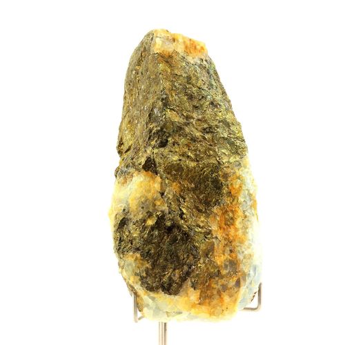 Chalcopyrite + Fluorite. 1985.80 Ct. Mont-Roc Mine, Tarn, France.