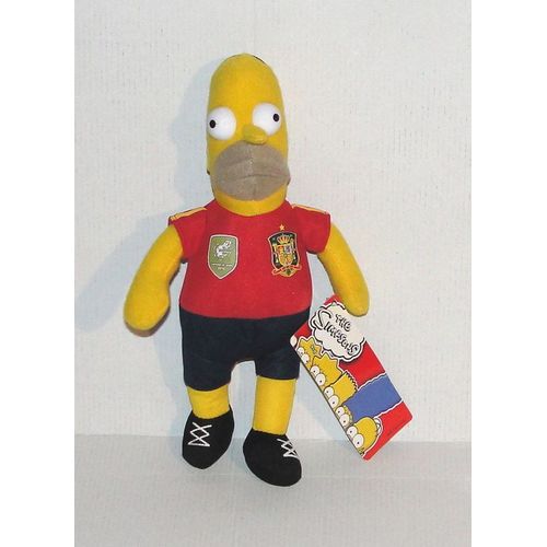Peluche Homer Simpsons Maillot De Football Mondial 2010 Espagne