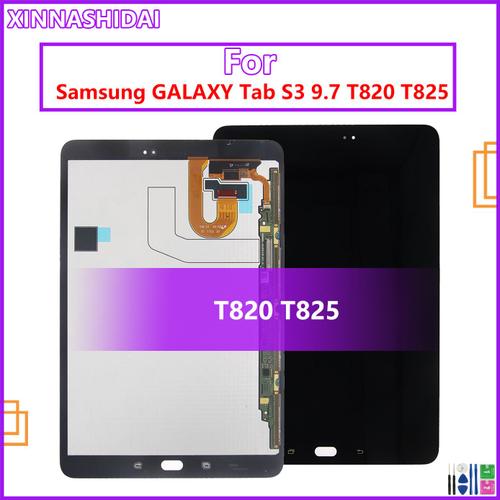Écran Tactile Lcd 100% Pouces 9.7 Testé Pour Samsung Galaxy Tab S3 2017 9.7 T820 T825 Panneau De Lentilles Extérieures En Verre