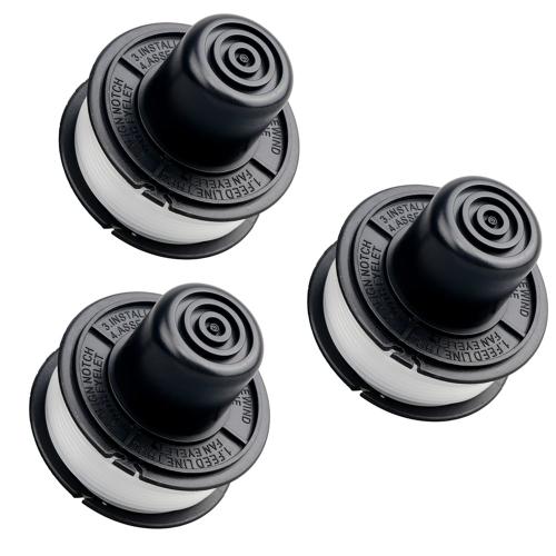 Têtes de coupe pour Black & Decker, 3 pièces, A6226 GL250 GL310 GL360, remplacement RS-136/RS-136-BKP, bobine d'alimentation de bosse, bobine de ligne de mauvaises herbes - Type 3Pcs RS-136