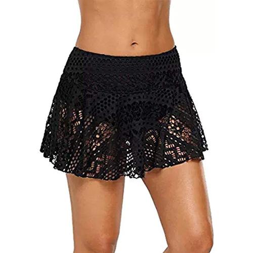 Skort Dentelle Skirt Bottom Bikini Maillot De Bain Swim Crochet Court Femmes Jupe Swimwears Tankinis Set Bikini Noir Shorts Homme Coton