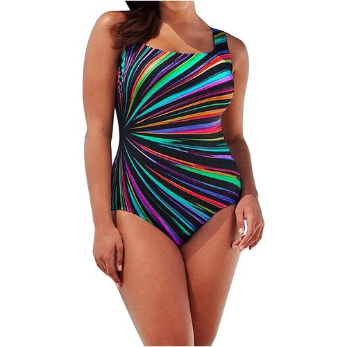 Mode Femmes Conservateur Dégradé Bikini Maillots De Bain Rayures Maillots De Bain Tankinis Ensemble Robe Longue Cher Homme Sexy Transparent