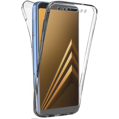 Coque Samsung Galaxy A8 2018,Coque Housse Etui Gel 360 Protection Integral Transparent Invisible Pour Samsung Galaxy A8 2018