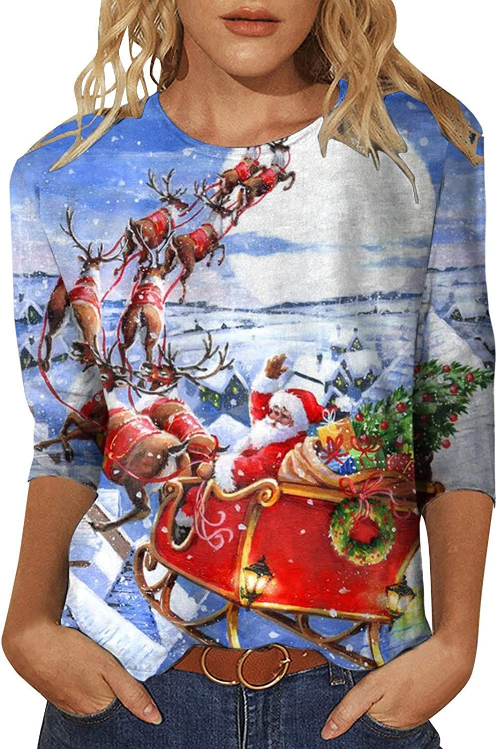 Pull tunique noel online femme