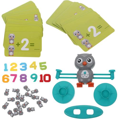 1 Set Balance Balances Outils Pour Enfants Outils De Précision Cadeaux Pour Enfants Modèle Jouet Équilibre Jeu De Mathématiques Hibou Jouet Équilibre Jouet De Comptage Nombre Jeux