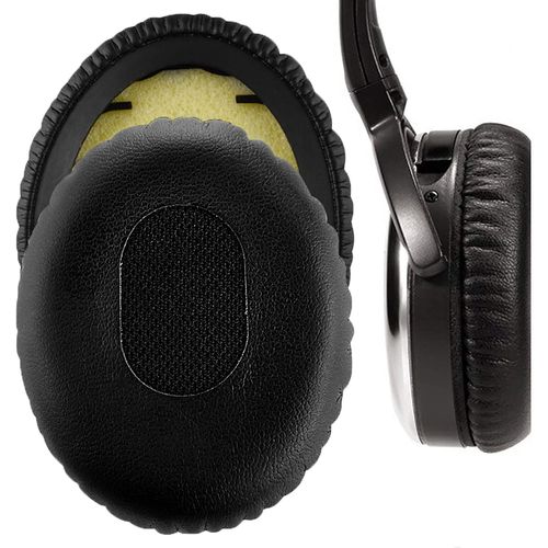 Cuir protéiné Oreillettes de Remplacement pour Bose QC3 on-Ear (OE1), QuietComfort 3 Casque Coussinets d'oreille Coussins