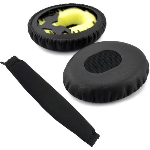 Bose QC3, on Ear, QuietComfort 3 Headphone Replacement Ear Pad + Headband Cover/Ear Cushion/Ear Cups/Ear Cover/Headband Protector