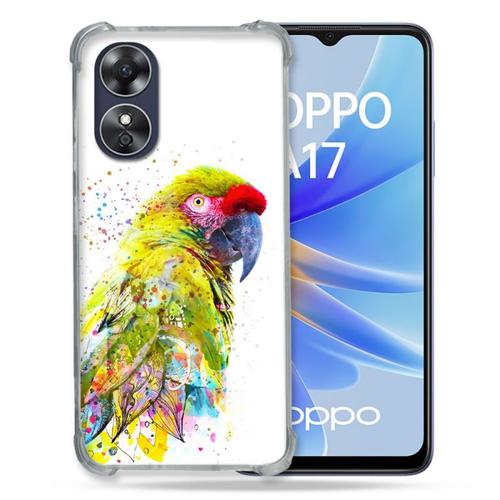 Coque Renforcée Pour Oppo A17 Animal Perroquet Jaune