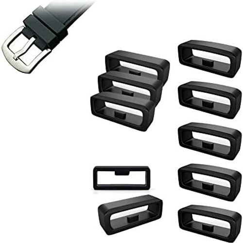 10 Passant Bracelet Montre Silicone, Boucles De Bracelet Montre Caoutchouc,Passant De Montre De Sport,Boucles De Rechange Pour Garmin Bracelet De Montre,Anneau De Retenue De Montre,Fixation De Montre