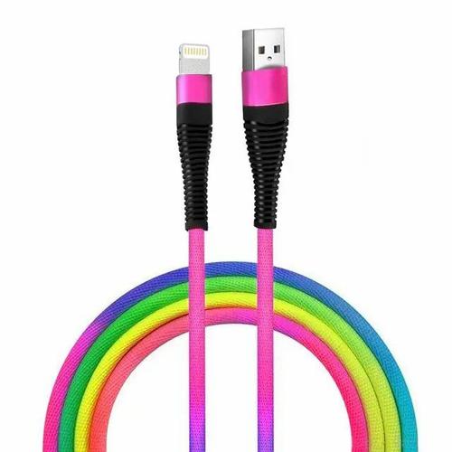 Lot De 2 Cables De Charge Résistant Multicouleur 1 Mètre Chargeur Pour Ipad Air (A1474/A1475/A1476) - Visiodirect -