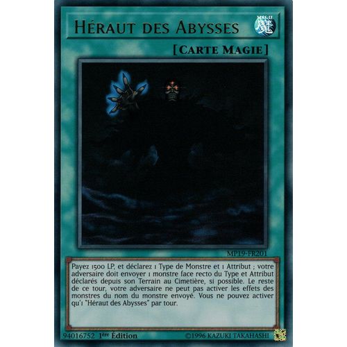 Yu-Gi-Oh! - Mp19-Fr201 Héraut Des Abysses - Ultra Rare