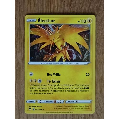 Carte Pokemon Electhor Holo 110 Pv 048/185 Eb4 Voltage Eclatant