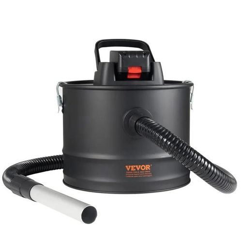 Aspirateur à Cendres-VEVOR-15 L-Aspirateur de Cheminée avec Aspiration Inversée-pour Cheminée, Foyer, Barbecue, Atelier