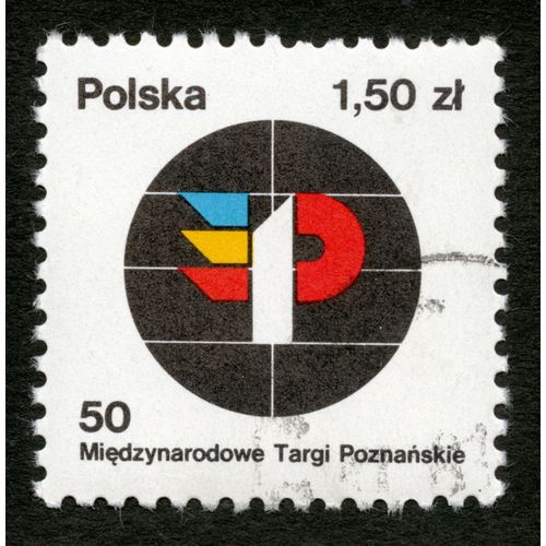 Timbre Oblitéré Polska , 50 Miedzynarodowe Targi Poznanskie, 1,50 Zl
