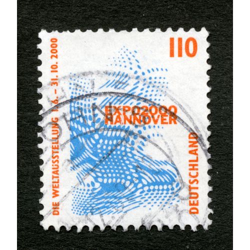 Timbre Oblitéré Expo 2000, Hannover, Die Weltausstellung 1.6. - 31.10.2000, Deutschland, 110