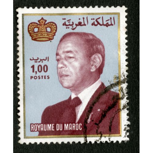Timbre Oblitéré Royaume Du Maroc, 1982, Postes 1,00
