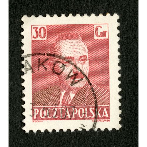 Timbre Oblitéré Poczta Polska, 30 Gr, Lukaszewski