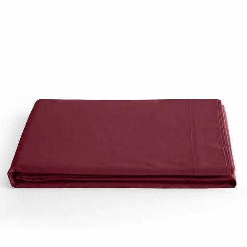 Drap Plat "Prémium" Pour Lit 1 Place & 2 Places - Prémium Grenat - 180 X 290 Cm Pour Lit 1 Place