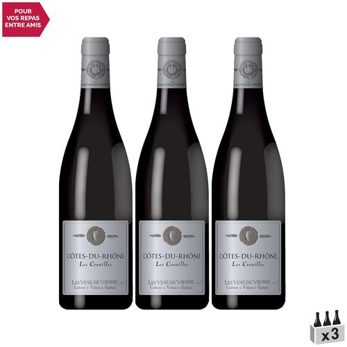 Les Vins De Vienne Côtes Du Rhône Les Cranilles - Amphore D'argent Rouge 2020 X3