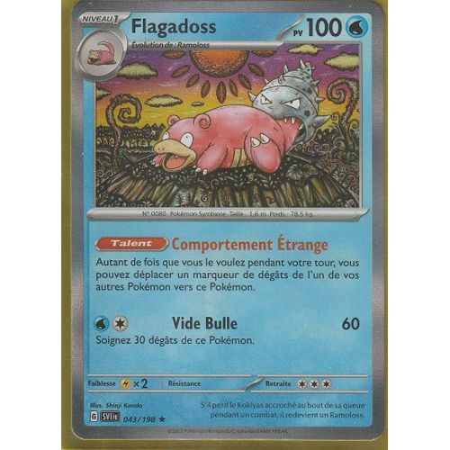 Carte Pokemon - Flagadoss - 043/198 - Holo-Rare - Ecarlate Et Violet -