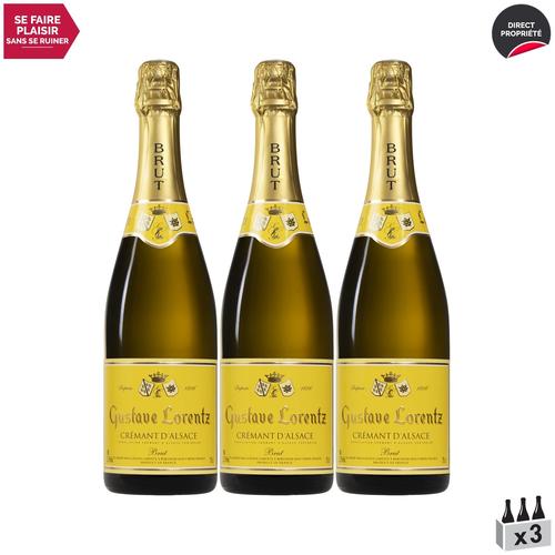 Gustave Lorentz Crémant D'alsace Brut Blanc X3