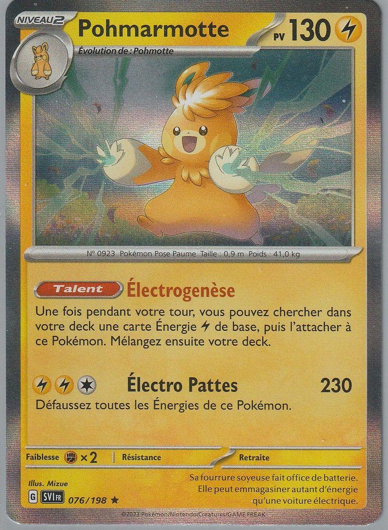 FR] Pokémon Carte EV01 076/198 Pohmarmotte HOLO