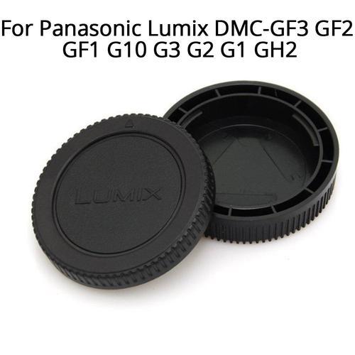 Accessoires de lentilles pour Panasonic Lumix DMC GF3 GF2 GF1 G10 G3 G2 G1 GH2, objectif arrière + couvercle de protection