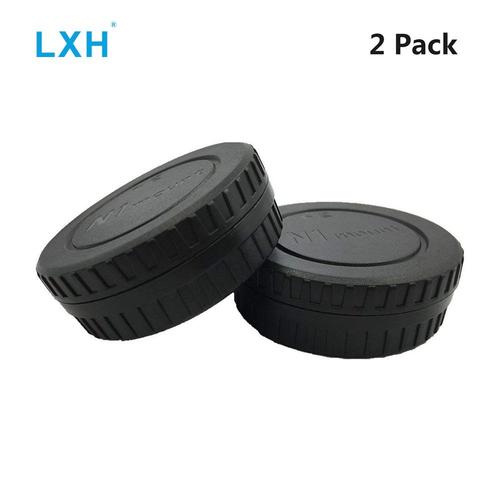 2PCS - Couvercle de caméra noir pour Nikon LC N1 Nikon 1 N1 J2 J3 J4 V1 V2 V3 S1 S2 AW1, Kit de protection de l'objectif avant et arrière, LXH N1 Mount