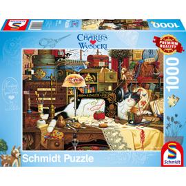 Puzzle 1000 pièces Disney : La Belle et la Bête en hiver - Schmidt