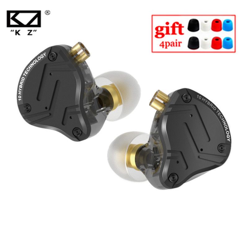 KZ ? écouteurs intra-auriculaires hybrides en métal oreillettes de Sport antibruit ZS10 PRO X AS16 PRO AS12 ZSX ZEX