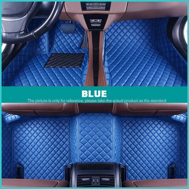 couleur Foot-BLEU Tapis de sol de voiture personnalisé intérieur