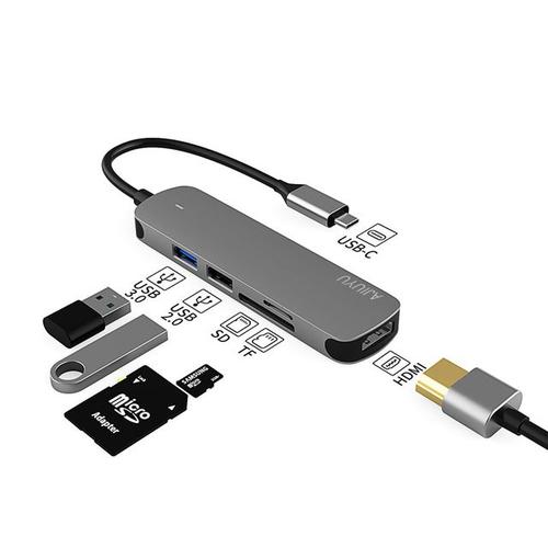 USB C HUB to 4K HDMI RJ45 SD/TF Multi USB3.0 Port Fast Charge Adapter Type-C 3.1 For iMac Pro 21.5 24 27 iMac mini Dock Splitter