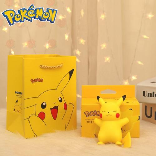 Lampe de chevet Pokemon Pikachu pour chambre d'enfant, luminaire décoratif  d'intérieur en forme d'animal mignon, jouets lumineux, cadeau d'anniversaire