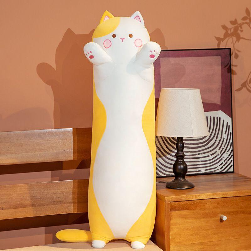 Blanc - 80 cm - Coussin en peluche de chat doux mignon, Coussin de canapé,  Jouet en peluche Kawaii, Poupée d' - Cdiscount Jeux - Jouets