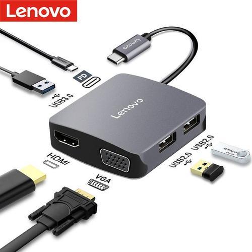 Lenovo USB C HUB Type C to Multi USB 3.0 HDMI Adapter Dock For Huawei Asus Dell Laptop Computer Accessories USB-C Splitter Port